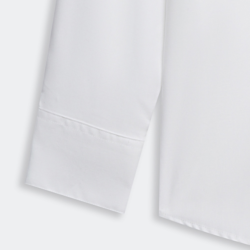 [Mã SGTTC30K giảm 30K] N&M CLUB Áo Sơ Mi Nam Tay Dài màu trắng chất liệu cotton 2104111