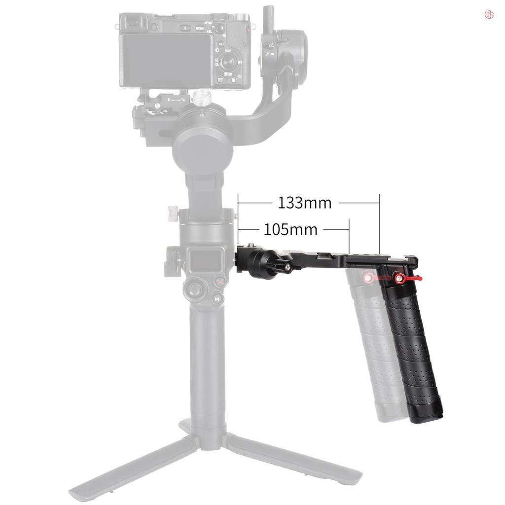 ANDOER Tay Cầm Bằng Nhôm Thông Dụng 1 / 4 3 / 8 Cho DJI Ronin S 2 / Ronin SC 2