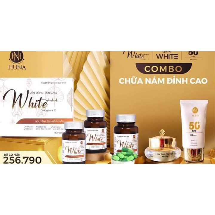 Combo 3 sản phẩm Huna White++