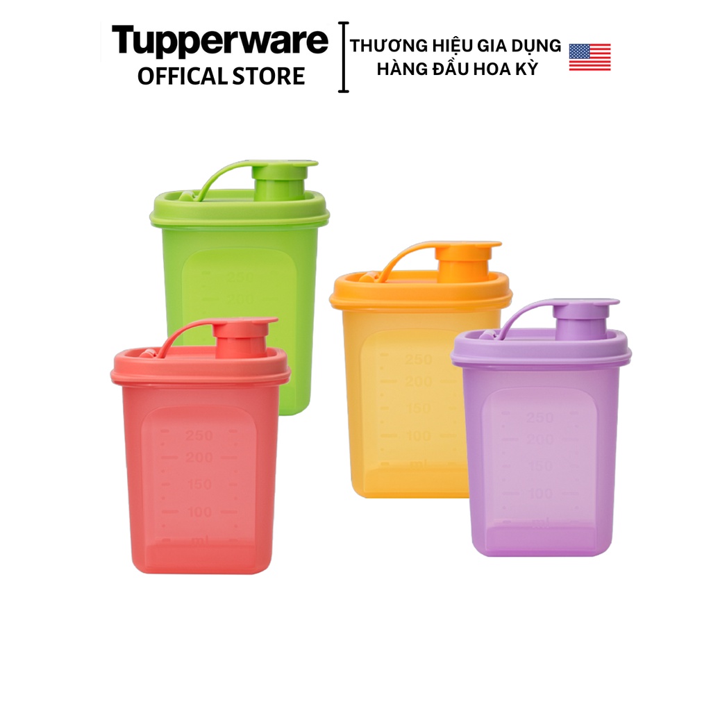 Bình nước Tupperware Slim Line Pitcher 350ml - Bảo hành trọn đời - Nhựa nguyên sinh PP số 5