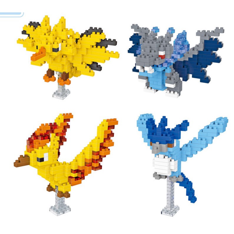 Pokémon, Mô hình lắp ráp Pokémon chim huyền thoại + tặng 1 hình xăm dễ thương bất kỳ