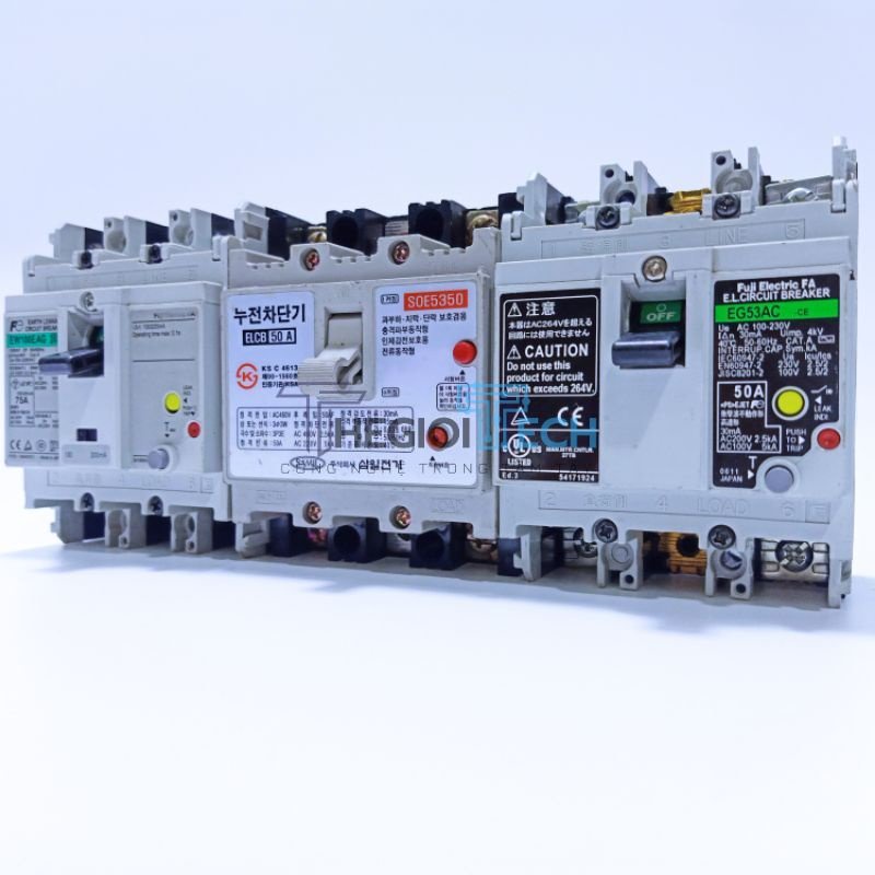 Aptomat Chống Giật - ELCB 15A~100A Japan/Korea ( Mới 80-95%) - JAPAN - 30A-30mA