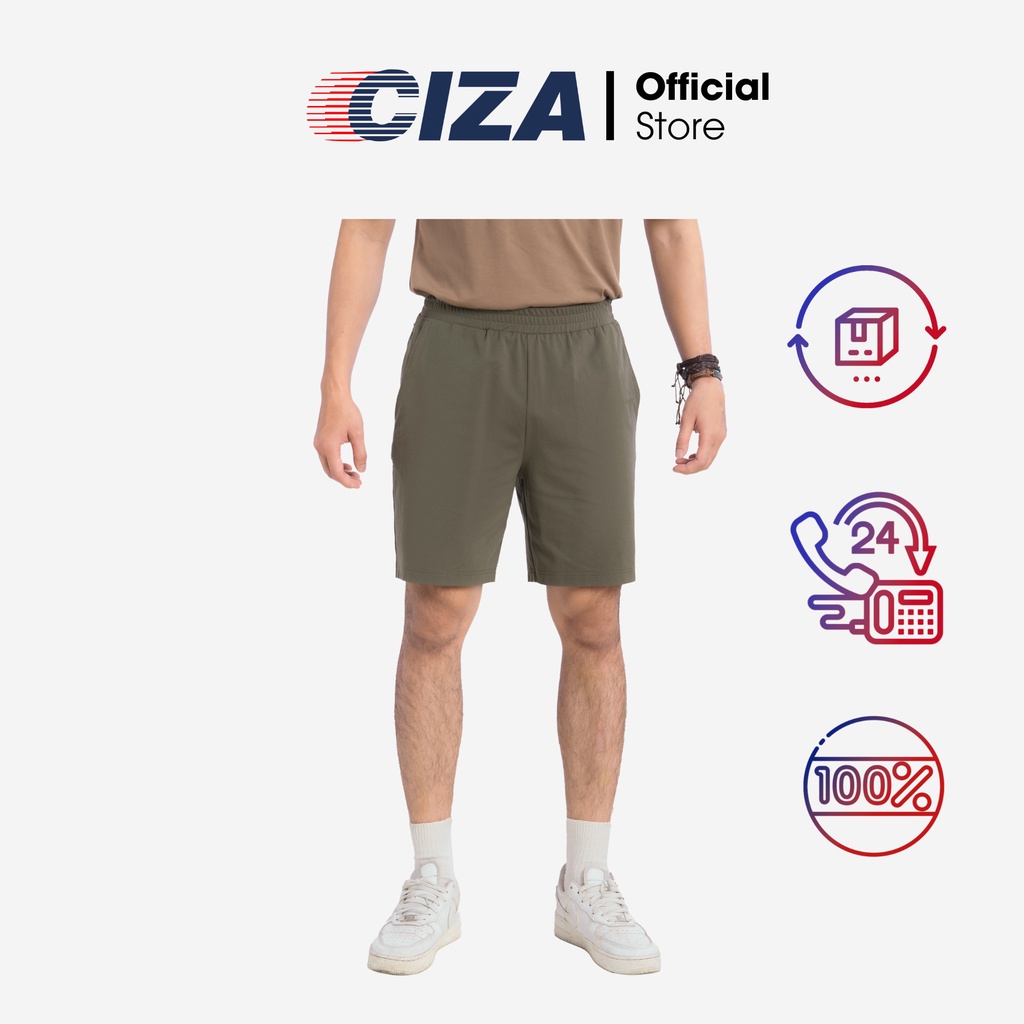 Quần đùi short thun ngắn nam CIZA phong cách thể thao dáng rộng cao cấp trẻ trung size S M L XL QSTR37