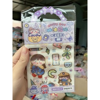 Sticker dán lụa 2 tờ (5 túi)