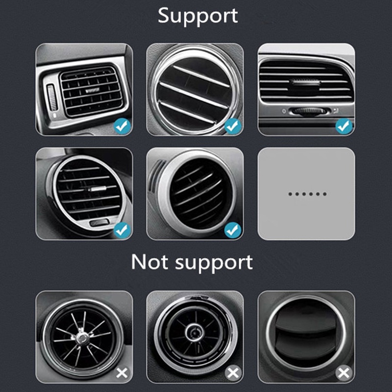 1 Giá Đỡ Điện Thoại / Thiết Bị Định Vị GPS Chống Rơi Xoay Được Đa Năng Gắn Lỗ Thông Gió Xe Hơi