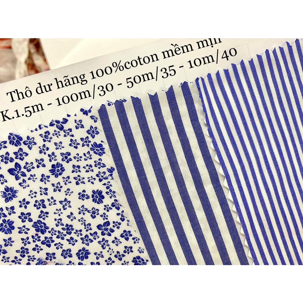 VAIHOA2015 | Vải Thô 100% cotton - mềm mịn <LOẠI 1>