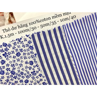 Vải thô 100% cotton - mềm mịn