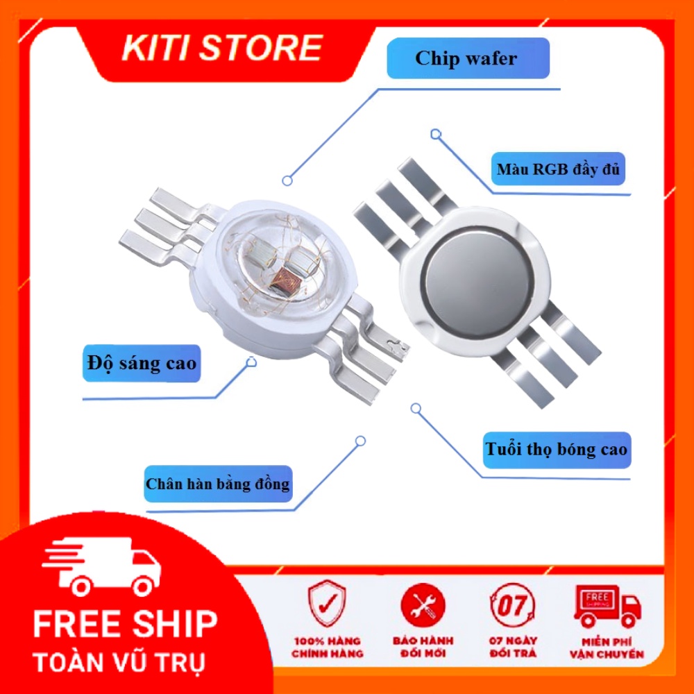 Bóng đèn led rgb luxeon 3w chế đèn thủy sinh