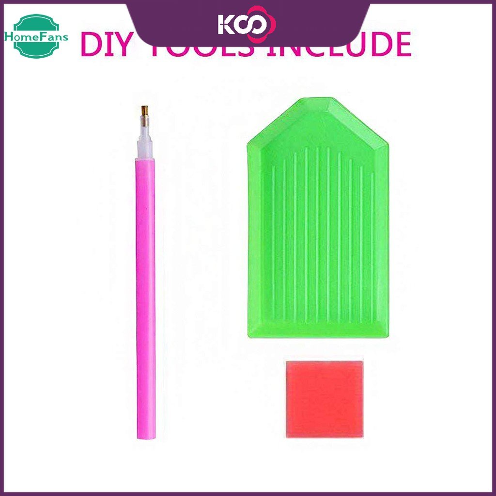 Bộ Tranh Đính Đá 5D Tự Làm Hình Lâu Đài Kích Thước 30x40cm / 40x50cm