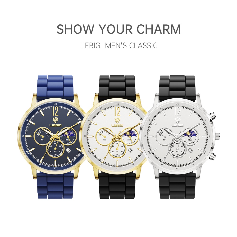 Đồng hồ quartz SKMEI hiển thị ngày tháng phối dây đeo silicon chống nước