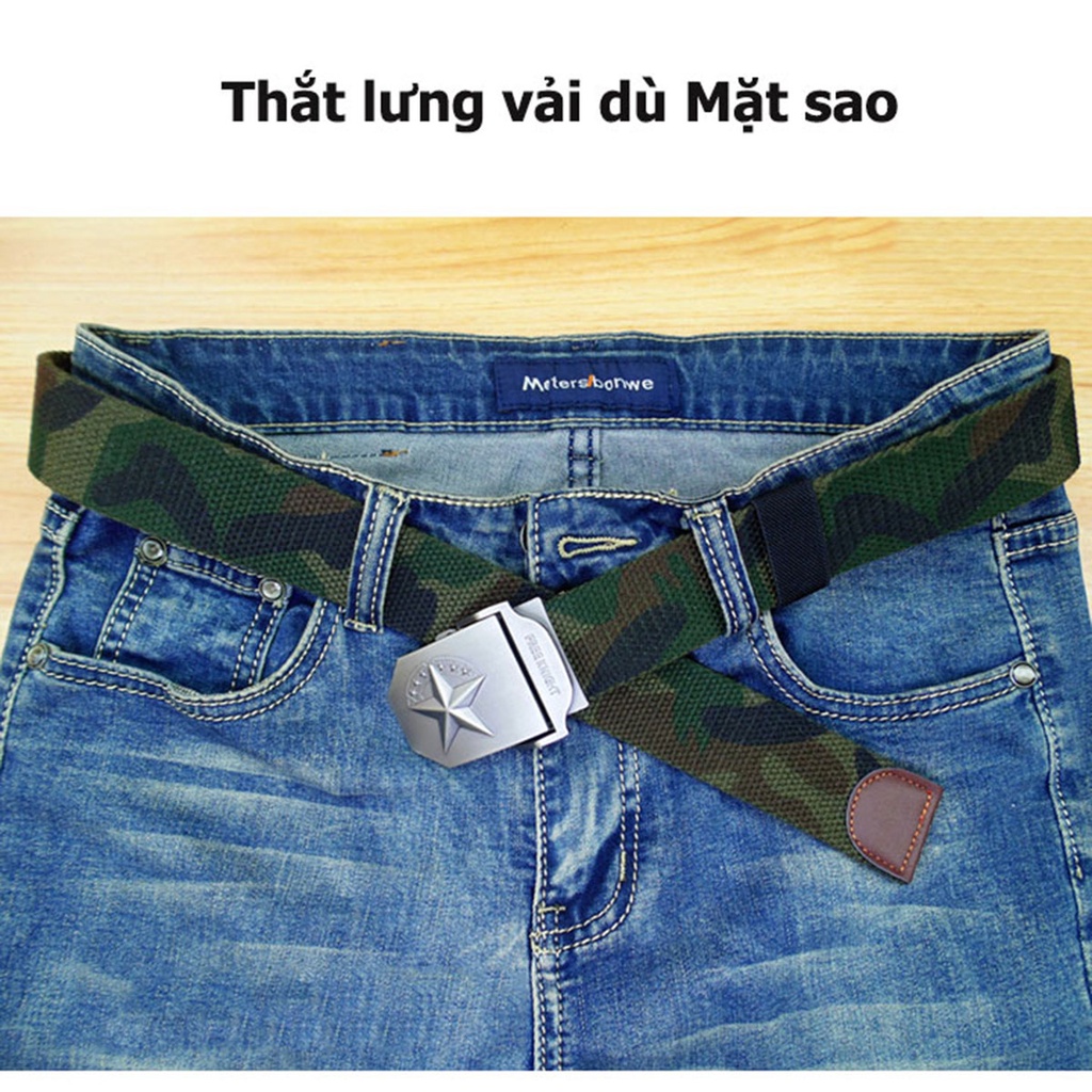 Thắt Lưng Nam Vải Dù Phong Cách Phượt, Dây Đủ Màu Mặt Khóa Hợp Kim, Khoá Cài Tiện Lợi Bảo Hành 12 Tháng