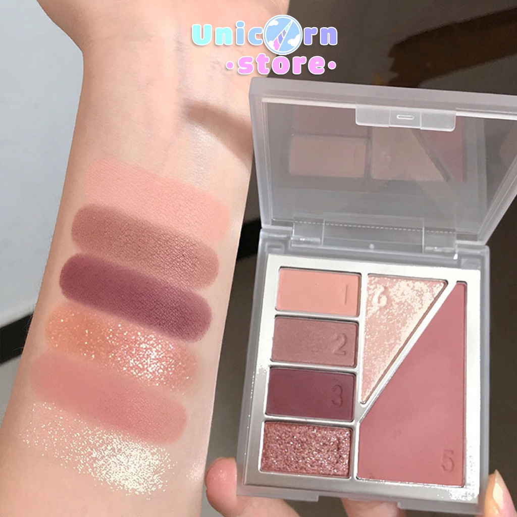 Bảng Mắt 6 Ô Dikalu Eyeshadow Sequins Earth Affordable Student Girl DKL806