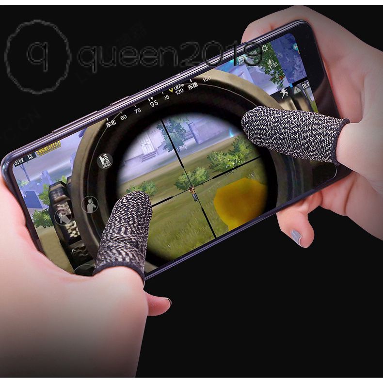 Găng Ngón Tay Cotton Chống Mồ Hôi Chơi Game Bắn Súng Trên Điện Thoại Chuyên Nghiệp queen2019