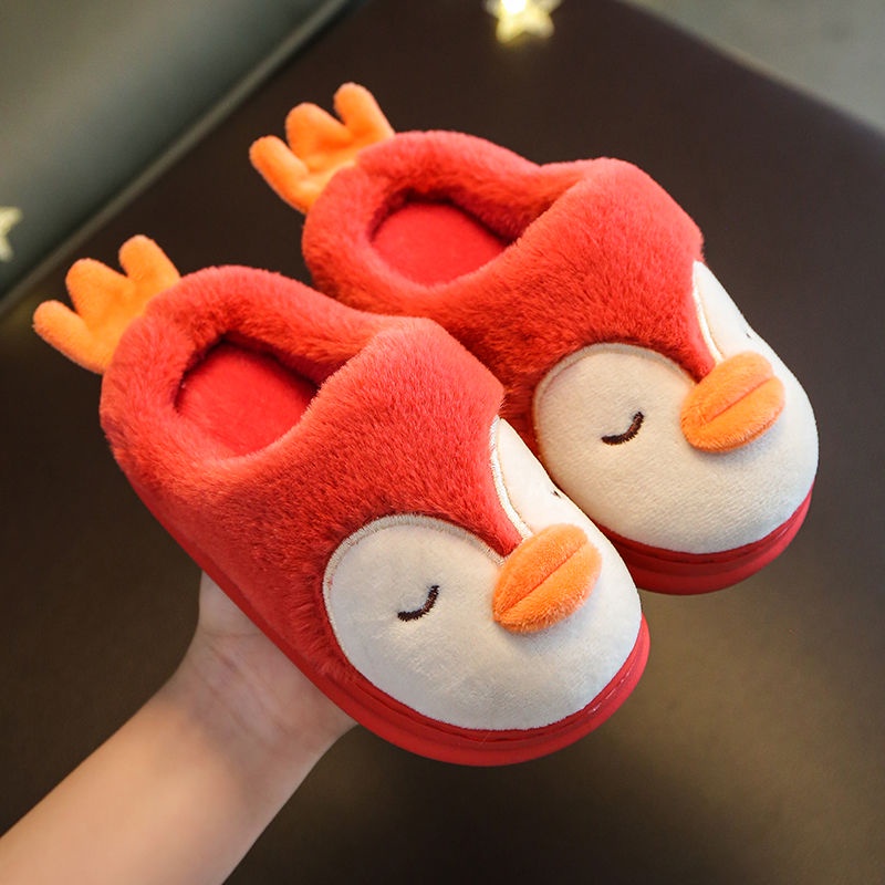 Dép Cotton Chống Trượt Chống Lạnh Siêu Dễ Thương Cho Bé Trai Và Gái