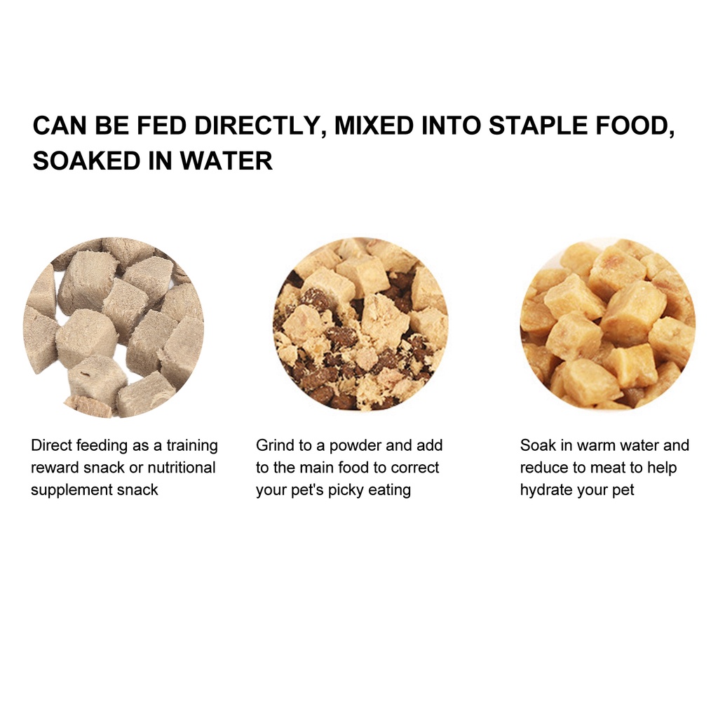 [Hàng Sẵn] Thịt Vịt Thịt Cá Sấy Khô / Thức ăn sấy khô Cho Cún Mèo bổ sung tối đa chất sơ cho thú cưng【Tennessee052】
