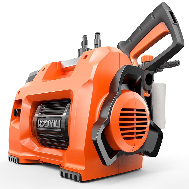 Máy Rửa Xe Áp Lực Cao Dùng Trong Gia Đình Yili Ylq4450G-O Tặng Kèm Nhiều Phụ Kiện Dùng Rửa Xe Cao Áp Ô Tô Xe Máy Mini Bả