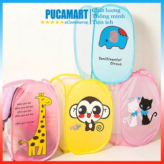 Giỏ Lưới Đựng Đồ Gấp Gọn PUCA, Giỏ Đựng Đồ Chơi Nhiều Màu Tươi Đẹp