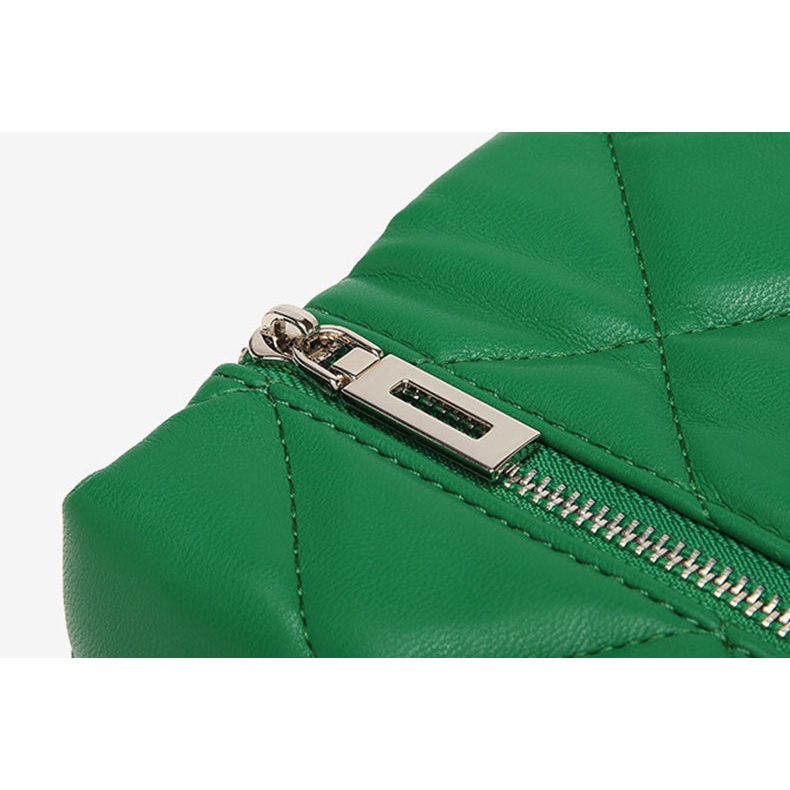 Túi Đeo Chéo Hình Vuông Cỡ Nhỏ Phối Dây Đeo Sợi Xích Thời Trang Cho Nữ