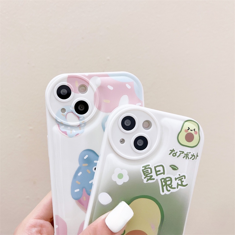 ốp iphone Mềm In Hình Trái Bơ Cho Iphone6 6splus 7 7plus 8plus XR x xs 12 11 pro max plus 13 promax-5004