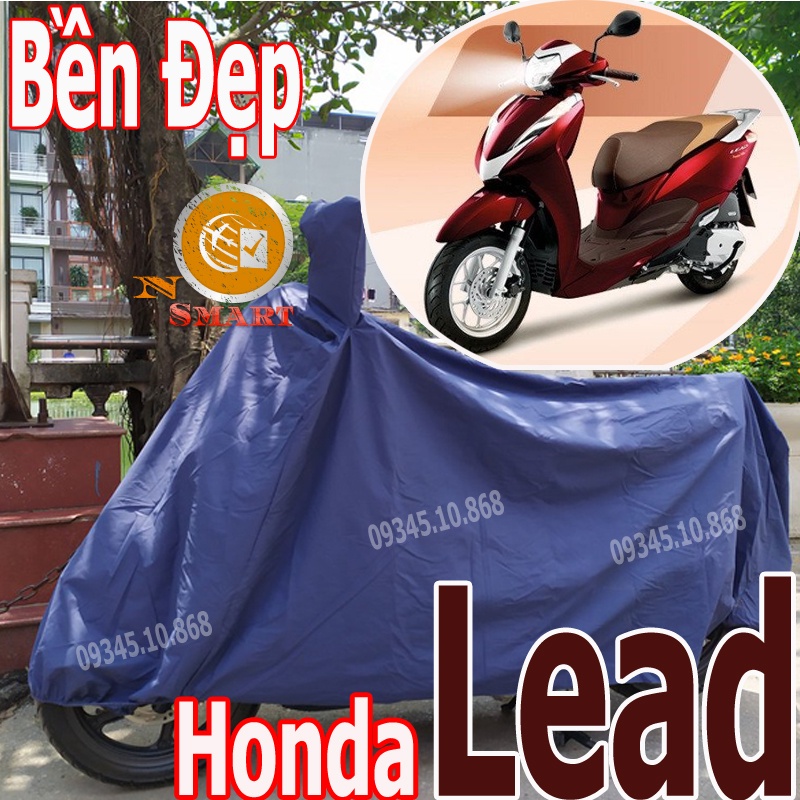 Áo Trùm Xe Máy Honda Lead Tay Ga Cao Cấp Có Tai Gương Siêu Dầy, Nặng Vải Dù Siêu Bền SẢN XUẤT TẠI VIỆT NAM