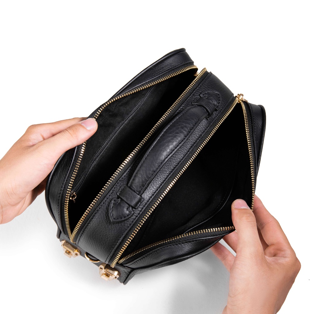 Túi clutch nam cầm tay dáng công sở da bò vân To.go CL16