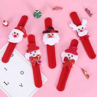 [ Rẻ Vô Địch ] Vòng Tay Noel, Không Phát Sáng vải nhung dạ đồ chơi đồng hồ đeo tay quà tặng trong mùa giáng sinh.