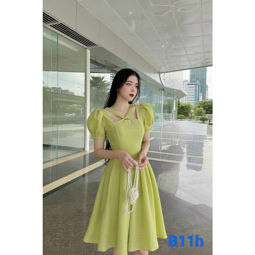 Đầm Dự Tiệc Dạo Phố Cực Xinh Chất Vải Mềm Mịn