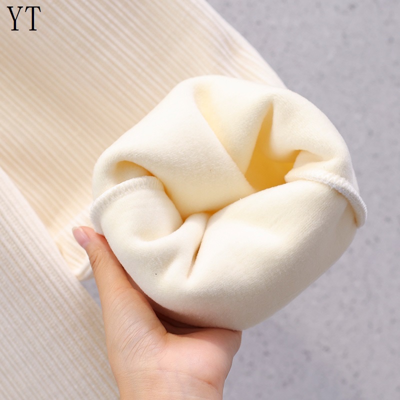 Quần Nhung Dài Ống Rộng Dáng Suông Thời Trang Thu Đông Cho Bé Gái