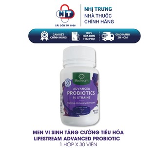 Men vi sinh tăng cường tiêu hóa Lifestream Advanced Probiotic 30 viên