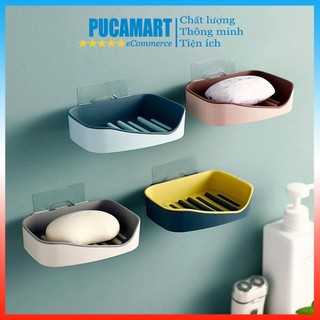 Khay đựng xà phòng puca, hộp đựng xà phòng, kệ xà phòng dán tường tiện lợi