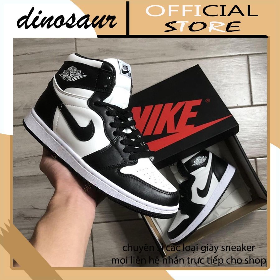 Giày Jordan Cổ Cao, Giày JD1 Hight Panda Hàng Đẹp Tặng Kèm Phụ Kiện M249 Yumi Sneaker