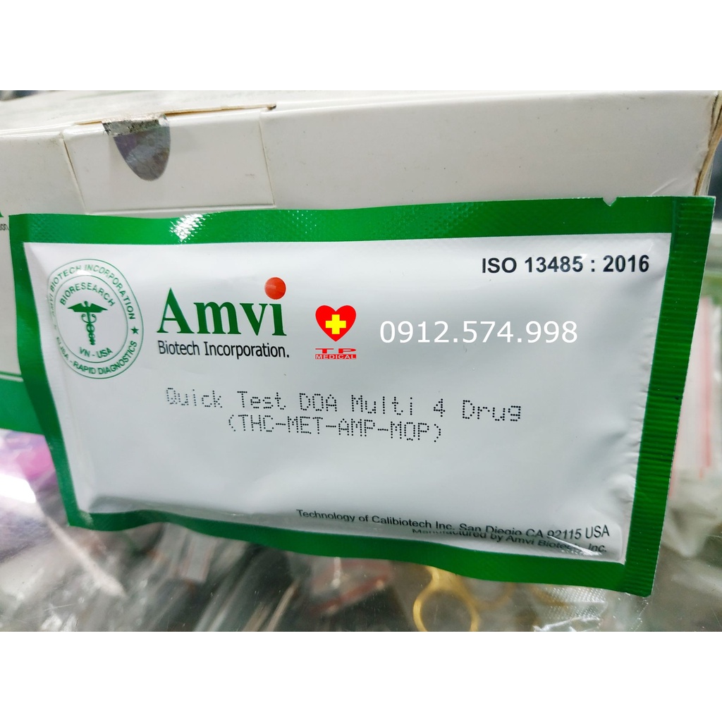Que test ma túy l Que thử ma túy 4 chân Amvi - nhanh chóng, bí mật.