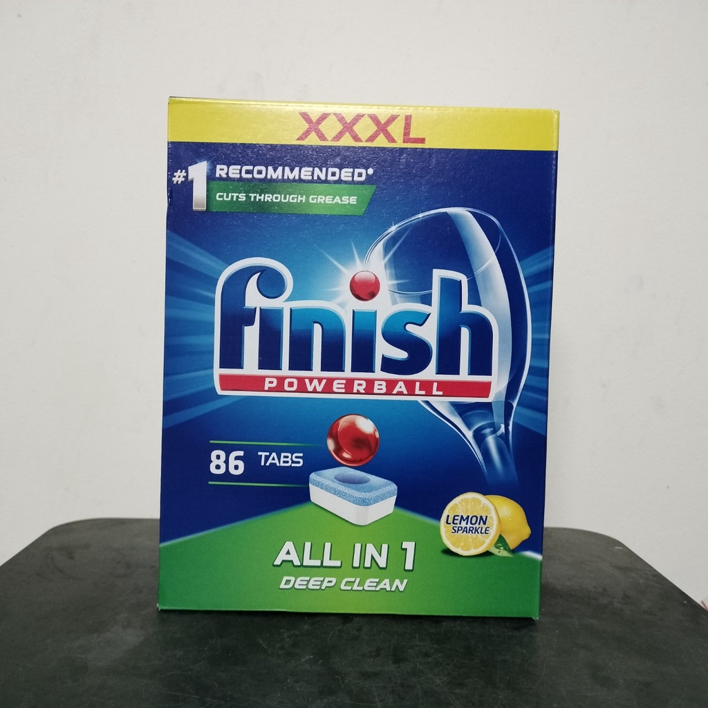 Combo 86 viên Finish +1200g muối Finish +750ml nước làm bóng  Nk Châu Âu