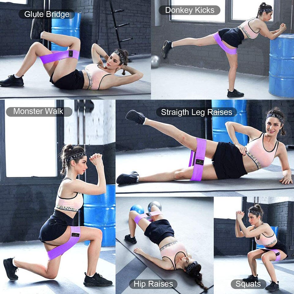 Dây kháng lực miniband tập mông AOLIKES A-3604 Hip Resistance bands