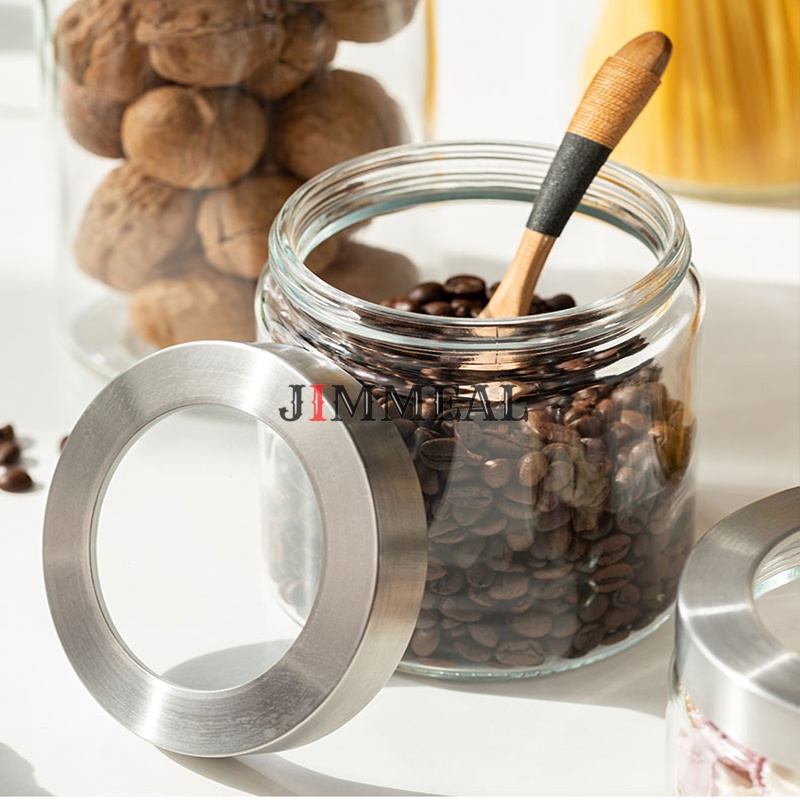 [Chính hãng] Lọ Thủy Tinh Nắp Vặn, Hũ Thủy Tinh Nắp Inox Vặn Xoáy Scybe Đựng Gia Vị, Thực Phẩm 500 900 1250 1600 2100ml