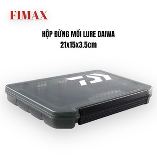 [SIÊU RẺ]Hộp đựng mồi lure DAIWA 21X15X3,5 -Hộp đựng mồi giả câu lure siêu bền,loại nhỏ màu xám đen.