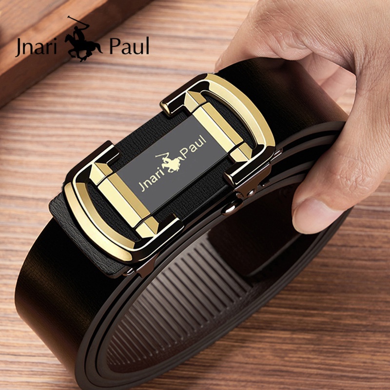 Thắt lưng nam da bò, dây nịt nam cao cấp khóa tự động dây da bền bỉ bóng đẹp mặt thiết kế nam hàn quốc