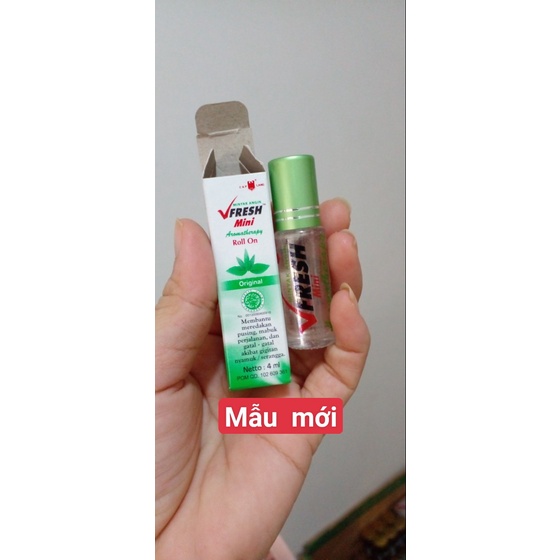 12 Trai Dầu Lăn Hương Thảo Dược Thiên Nhiên Vfresh 4ml