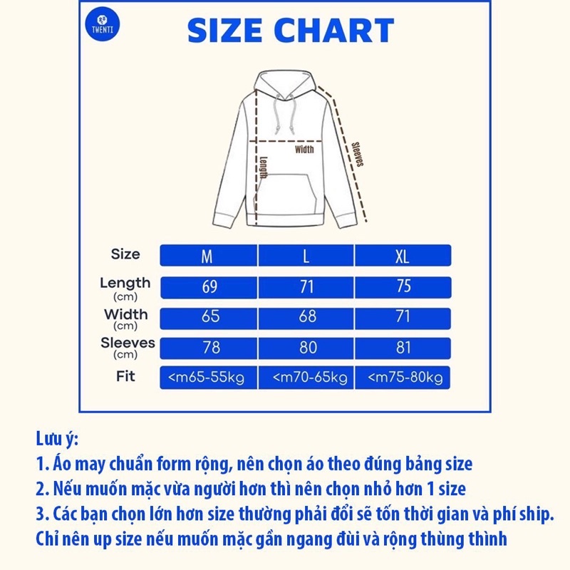 Áo Hoodie Zip Twenti Basic Năng Động Nỉ Bông Form Đẹp - Local Brand