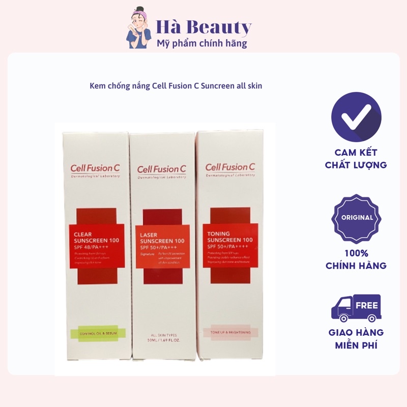 Kem chống nắng Cell Fusion C  Suncreen all skin