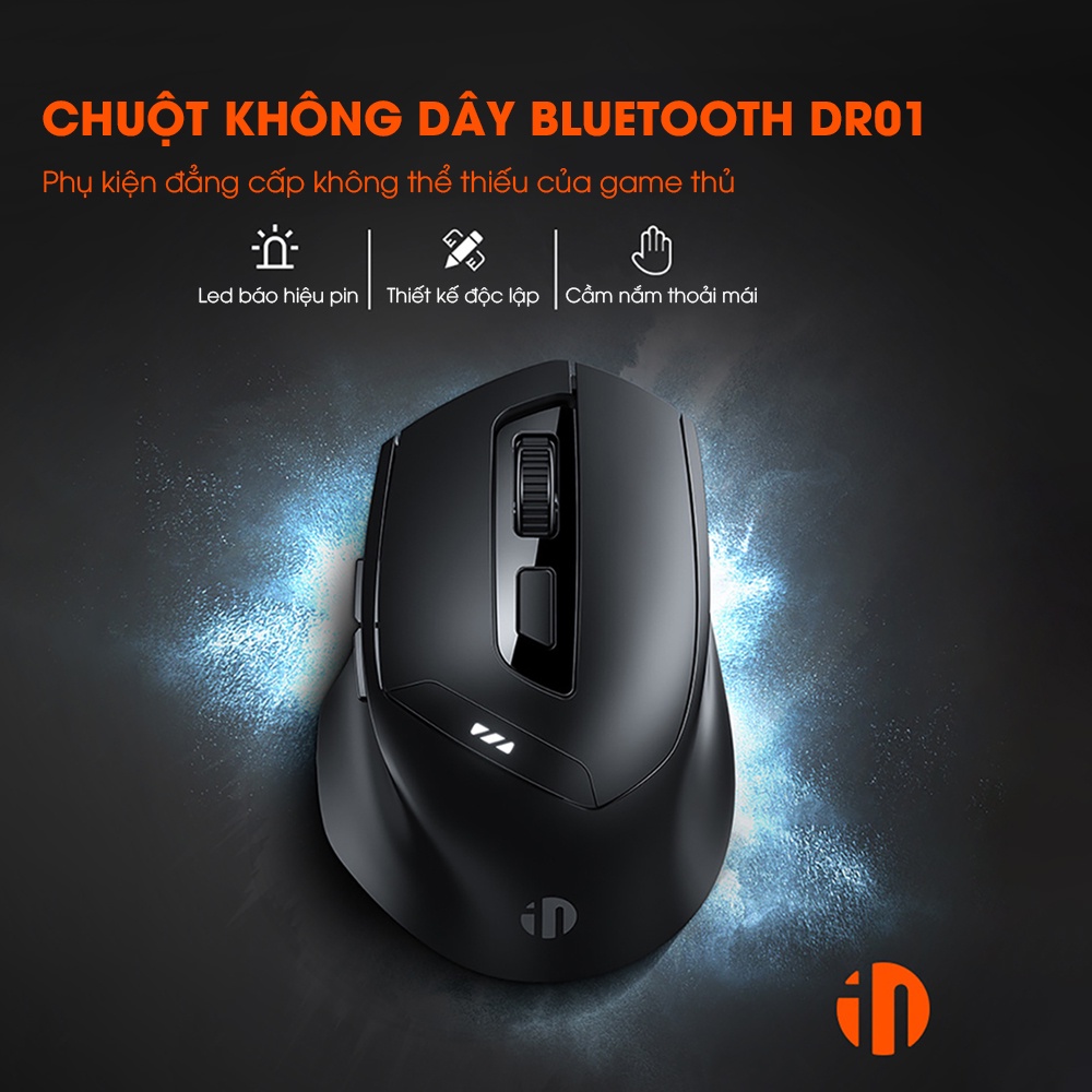 Chuột gaming không dây bluetooth SIDOTECH DR01 pin sạc phù hợp máy tính laptop cho game thủ chuyên nghiệp và văn phòng