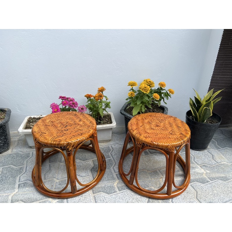 Ghế mây thủ công cao 30cm, dk 30cm