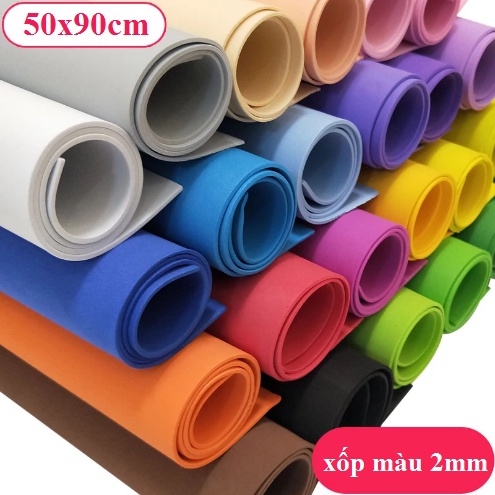 Xốp 2mm trang trí 50x90cm