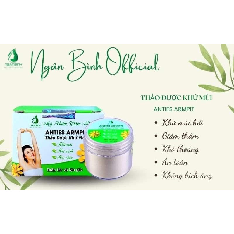 Chính hãng 100% mẫu mới có tem cào điện tử - Thảo mộc thiên nhiên khử mùi hôi nách, thâm nách, mùi chân…