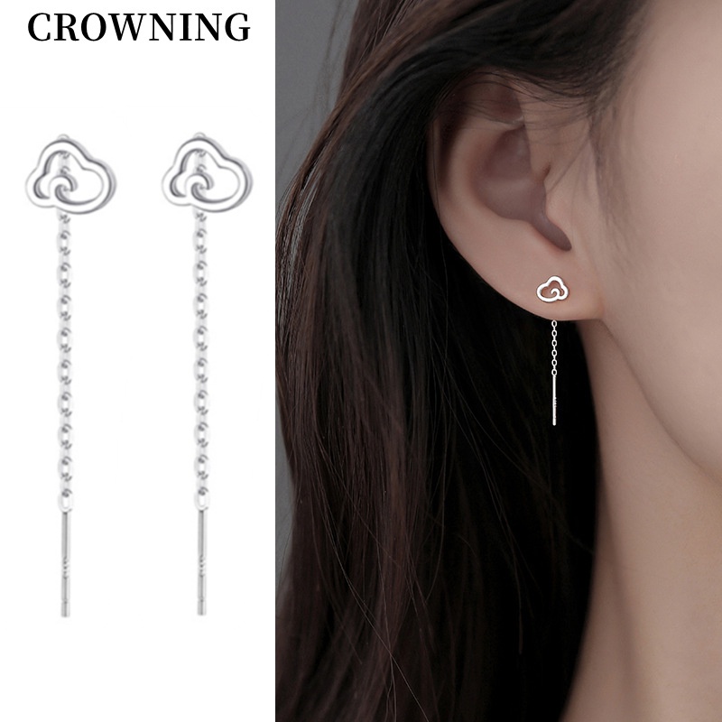 Bông Tai Mạ Bạc 925 Hình Đám Mây Phong Cách Mới G109