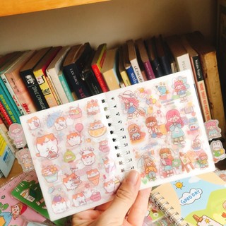 [GIÁ SỈ] Sổ hình dán, sổ sticker 12 tấm cute