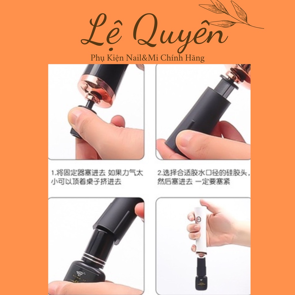 Máy Lắc Keo Nối Mi _Giúp Keo Luôn Đều_Máy Lắc Keo Chính Hãng Tặng Kèm 6 Đầu Lắc Cực Tiện