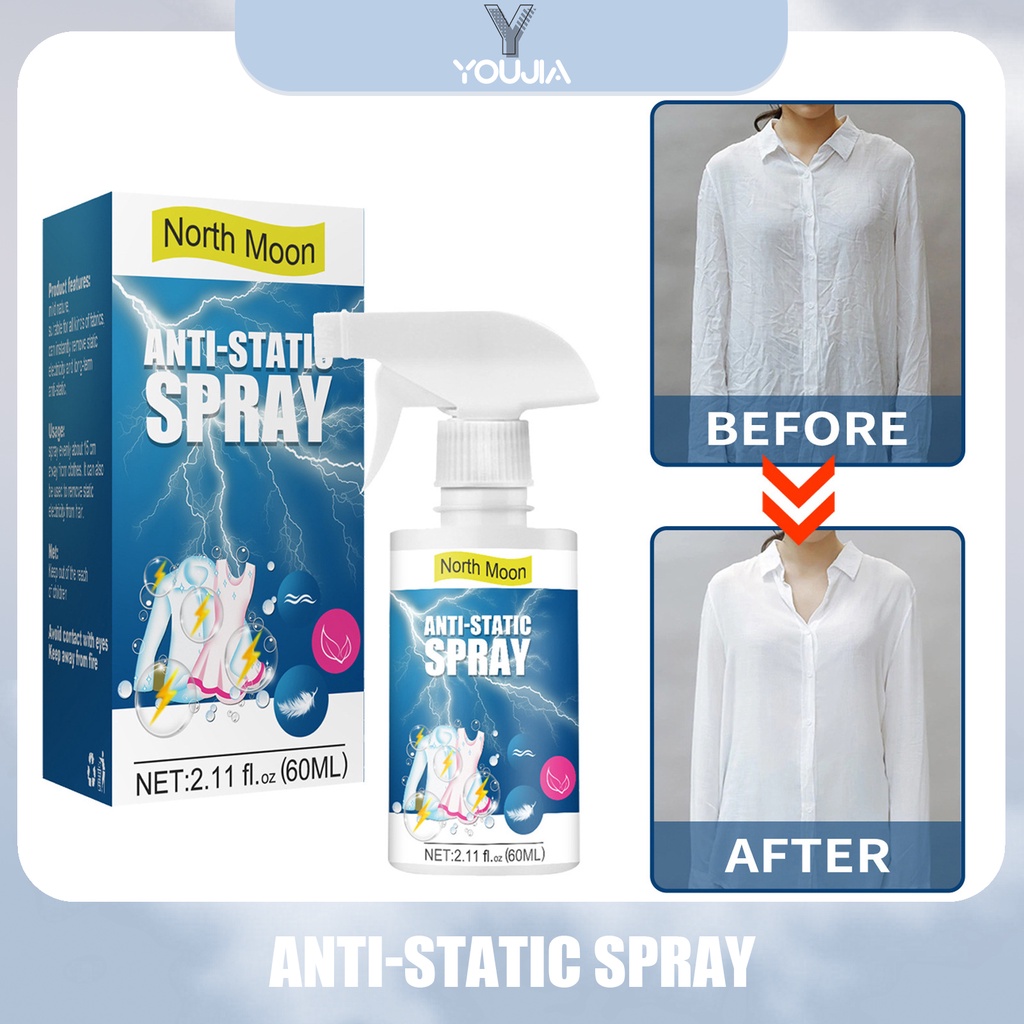 Xịt Chống Tĩnh Điện Chống Tĩnh Điện Hóa Chất Lâu Trôi Không Dính Loại Bỏ Nếp Nhăn Cho Quần Áo / Xe Hơi Vào Mùa Đông