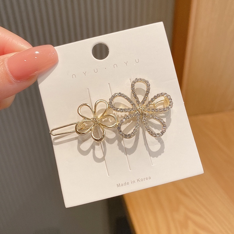 Kẹp Tóc Đính Đá Thiết Kế Đơn Giản Thời Trang Mới