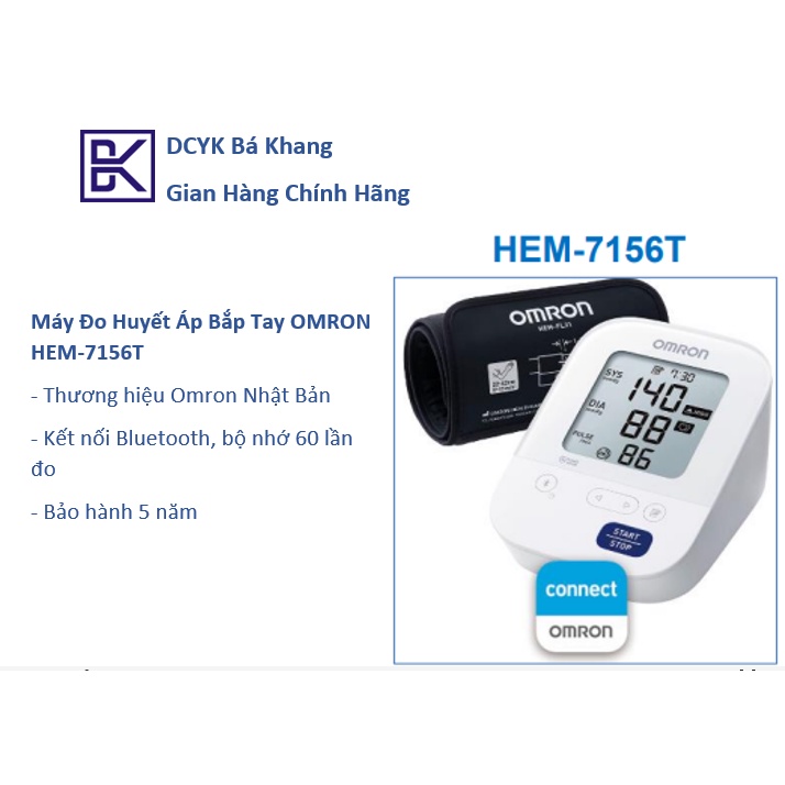 [ Hỏa tốc] [New] Máy Đo Huyết Áp Bắp Tay OMRON HEM-7156T Model 2022